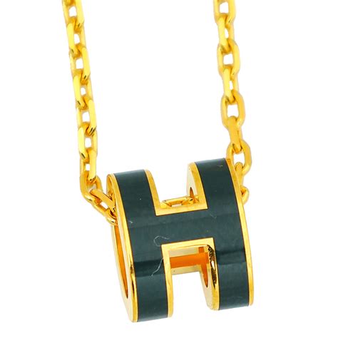 hermes vert fizz pop h|Hermes pop h mini pendant.